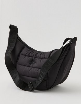OFFLINE By Aerie Puff Love Crescent Bag - True Black