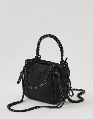 OFFLINE By Aerie Mini Courtside Canvas Tote Bag - True Black