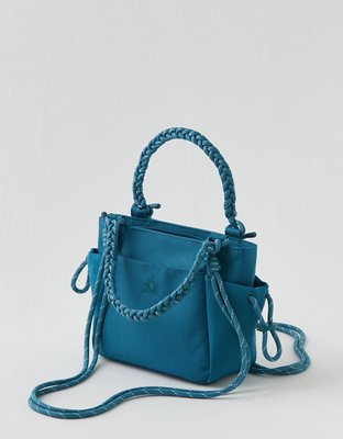 OFFLINE By Aerie Mini Courtside Canvas Tote Bag - Twilight Blue