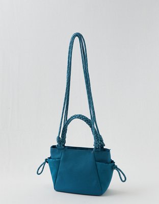 OFFLINE By Aerie Mini Courtside Canvas Tote Bag - Twilight Blue