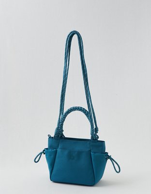 OFFLINE By Aerie Mini Courtside Canvas Tote Bag - Twilight Blue