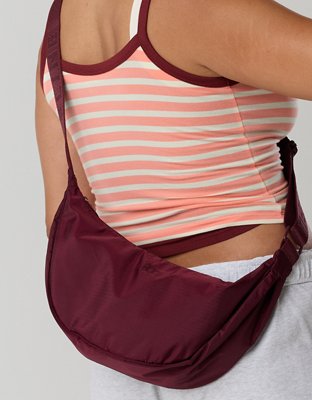 OFFLINE By Aerie Sporty Crescent Bag - Deep Ruby