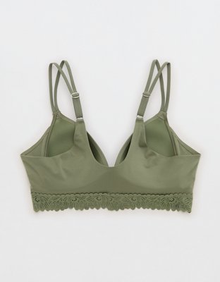 Sunnie Wireless Lightly Lined Bra - Olive Fun