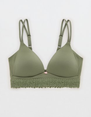 Sunnie Wireless Lightly Lined Bra - Olive Fun