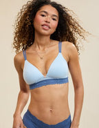 Sunnie Wireless Lightly Lined Bra - Blue Mist