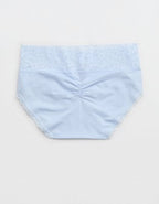 Superchill Vintage Lace Cotton Boybrief Underwear - Eyelet Blue