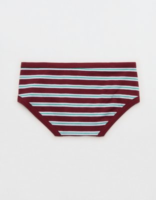 Superchill Cotton Button Boybrief Underwear - Deep Ruby