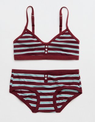 Superchill Cotton Button Boybrief Underwear - Deep Ruby