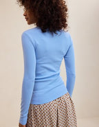 Aerie Essential Henley Layering T-Shirt - Horizon Sky