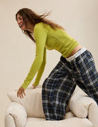 Aerie Essential Crew Layering T-Shirt - Tomboy Green