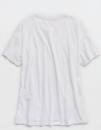 Aerie Oversized Crew Boyfriend T-Shirt - Cool White