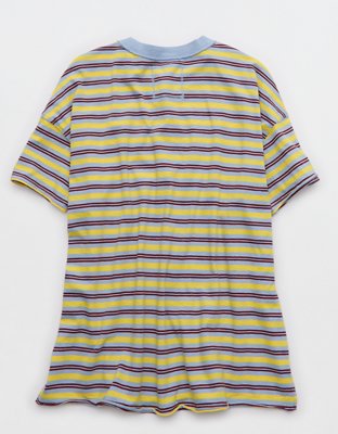 Aerie Oversized Crew Boyfriend T-Shirt - Yellow Infusion