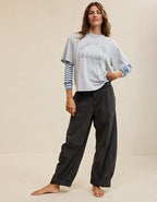 Aerie Relaxed T-Shirt - Heather Gray
