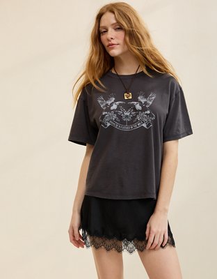 Aerie Relaxed T-Shirt - Smoked Gray