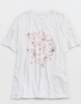 Aerie Oversized Crew Boyfriend T-Shirt - Bright White
