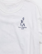 Aerie Oversized Crew Boyfriend T-Shirt - Raw White