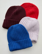 Aerie Ribbed Beanie - Cobalt Jewel