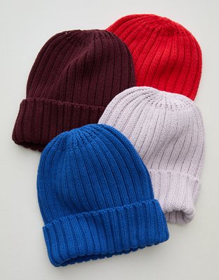 Aerie Ribbed Beanie - Cobalt Jewel