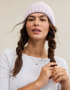 Aerie Ribbed Beanie - Violet Willow