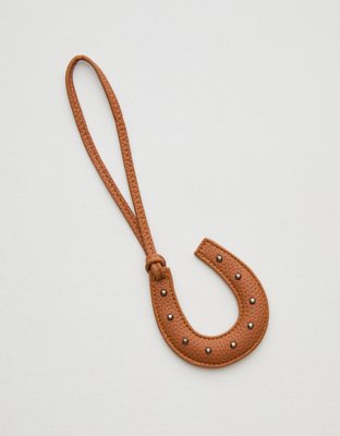 Aerie Horseshoe Bag Charm - Brown