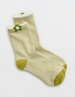 Aerie Icon Crew Socks - Palm