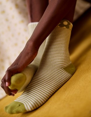 Aerie Icon Crew Socks - Palm