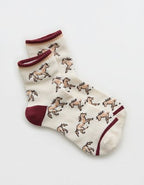 Aerie Ribbed Cotton Quarter Socks - Soft Satin
