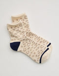 Aerie Ribbed Cotton Quarter Socks - Beige