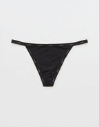 SMOOTHEZ Microfiber String Thong Underwear - True Black