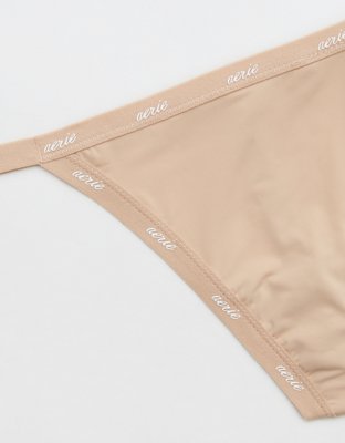 SMOOTHEZ Microfiber String Thong Underwear - Sands