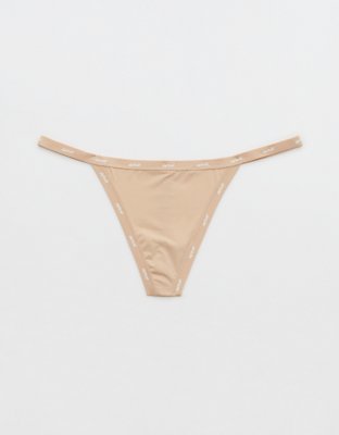 SMOOTHEZ Microfiber String Thong Underwear - Sands