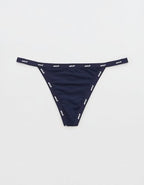 SMOOTHEZ Microfiber String Thong Underwear - Navy