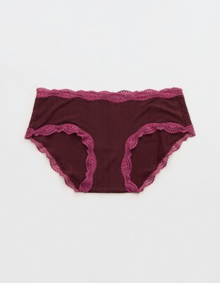Superchill Modal Lace Boybrief Underwear - Royal Berry