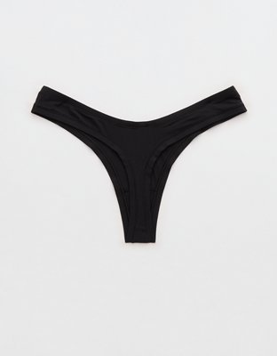 Superchill Modal Thong Underwear - True Black