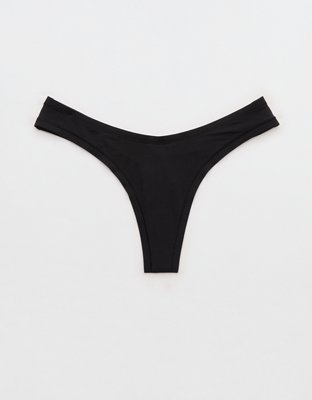 Superchill Modal Thong Underwear - True Black