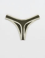 Superchill Modal Thong Underwear - Festive Olive