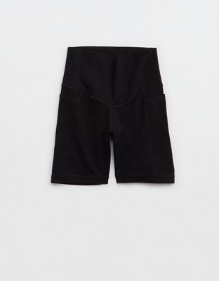 OFFLINE By Aerie Real Me XTRA High Waisted 5" Pocket Bike Short - True Black