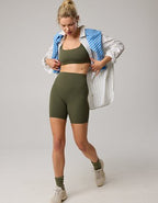 OFFLINE By Aerie Real Me XTRA High Waisted 7" Bike Short - Festive Olive