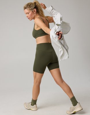 OFFLINE By Aerie Real Me XTRA High Waisted 7" Bike Short - Festive Olive