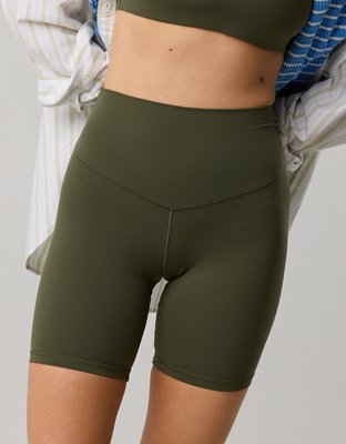 OFFLINE By Aerie Real Me XTRA High Waisted 7" Bike Short - Festive Olive