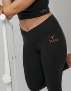 Texas Longhorns OFFLINE By Aerie Crossover Legging - Onyx Black