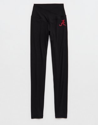 Alabama Crimson Tide OFFLINE By Aerie Crossover Legging - Always Black