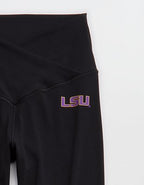 LSU Tigers OFFLINE By Aerie Crossover Legging - Bold Black