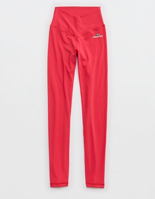 Georgia Bulldogs OFFLINE By Aerie Crossover Legging - Bright Red