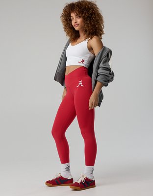 Alabama Crimson Tide OFFLINE By Aerie Crossover Legging - Red