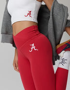 Alabama Crimson Tide OFFLINE By Aerie Crossover Legging - Red