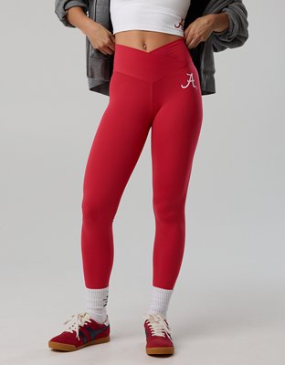 Alabama Crimson Tide OFFLINE By Aerie Crossover Legging - Red