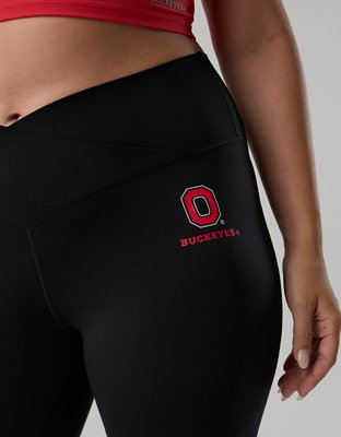 Ohio State Buckeyes OFFLINE By Aerie Crossover Legging - True Black