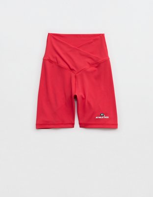 Georgia Bulldogs OFFLINE By Aerie Crossover 5" Bike Short - Bright Red