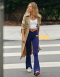 Michigan Wolverines OFFLINE By Aerie Crossover Flare Legging - Classic Navy